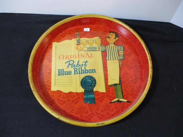 Pabst Blue Ribbon "Bartender" Advertising Beer Tray