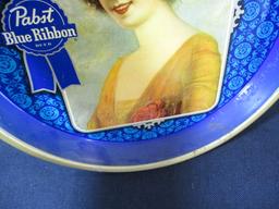 Pabst Blue Ribbon "Flapper Girl" Advertising Beer Tray