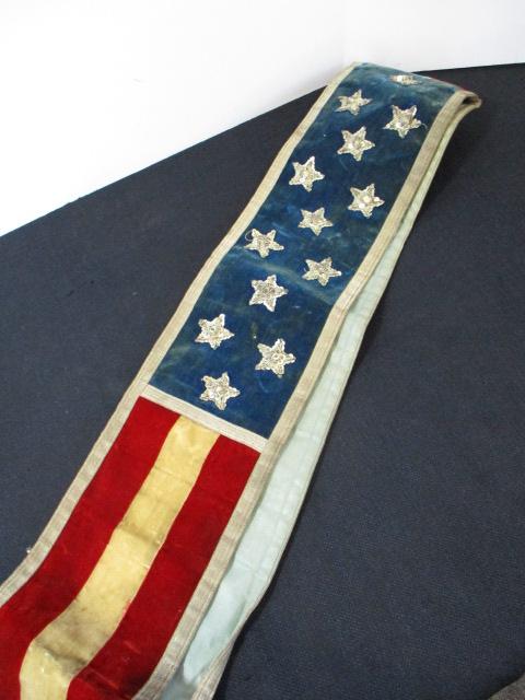 SPECIAL ITEM! 1908 Abram Hebner Parade Banner (Patriotic Order Sons of America)