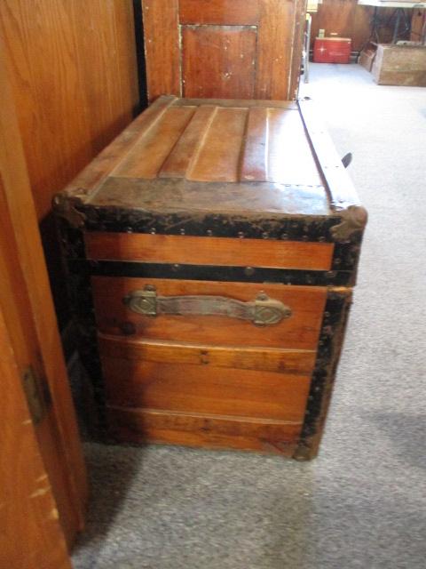 Antique Square Top Trunk