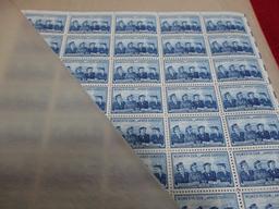 Full Uncut Sheets of 3 cent Stamps- 16 Total Pages