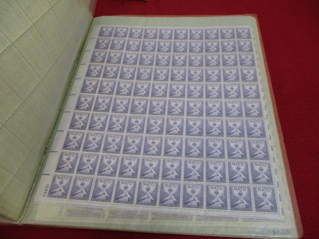 Full Uncut Sheets of 3 cent Stamps- 16 Total Pages