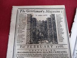 1754 & 1766 The Gentleman's Magazines