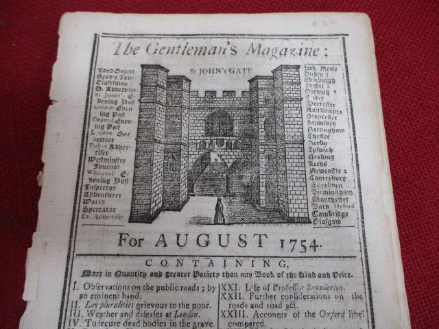 1754 & 1766 The Gentleman's Magazines