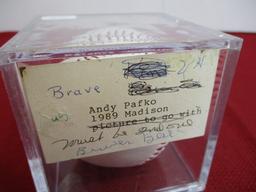 1989 "Andy Pafko" Autographed Brewers Official Major League Baseball