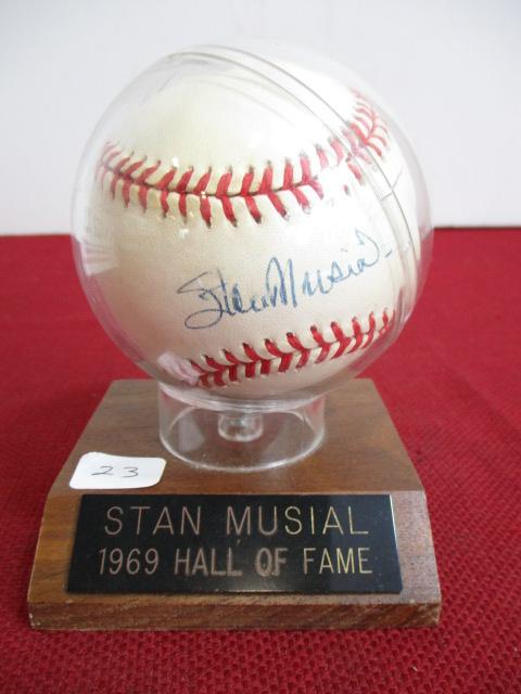 1969 HOF "Stan Musial" Autographed Official Major League Baseball