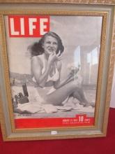 1941 LIFE Rita Hayworth Framed Magazine.