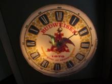 Budweiser King of Beers Light up Advertising Clock