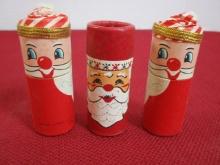 1950's Santa Claus Figural Match Boxes-Lot of 3