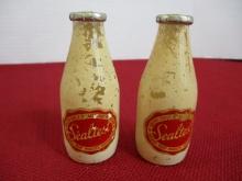 Sealtest Milk Bottle Salt and Pepper Shakers