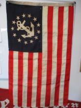 *Special Item-13 Star Anchor Nautical Ensign American Flag