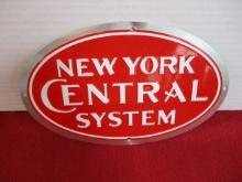 New York Central System Tin Advertising Sign