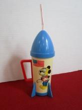 Walt Disney Productions Mickey Mouse Rocket Ship Sippy Cup