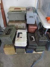 Pallet of Tackle/Storage Boxes