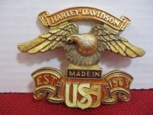 Harley Davidson Metal Badge
