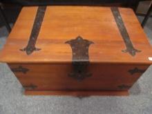 Hinged Wooden Trunk