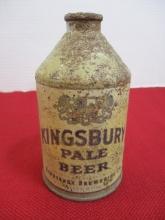 Kingsbury Pale Beer Advertising Cone Top Can