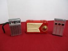 Vintage Transistor Radio Mixed Lot of 3
