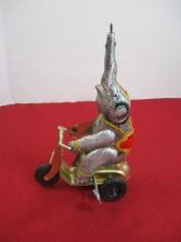 Tin Lithograph Wind Up Elephant