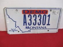 Montana Demo License Plate