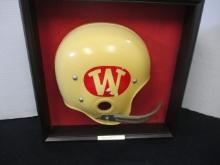 Wisconsin Badger's Shadowbox Framed 1/2 Helmet