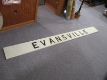 *SPECIAL LOCAL ITEM-Original Evansville Railroad Depot Reflective Metal Sign