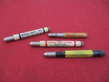 Farm Related Advertising Bullet Pencils-Lot of 4