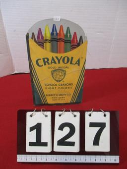 Crayola Advertising Die Cut Easleback Crayon Display