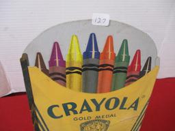 Crayola Advertising Die Cut Easleback Crayon Display