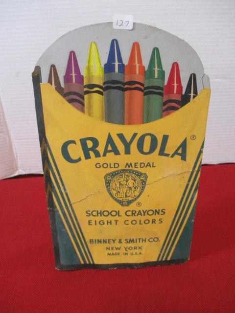Crayola Advertising Die Cut Easleback Crayon Display