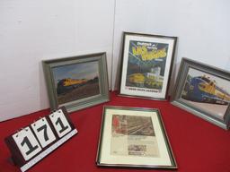 Mixed Railroad Framed Items-4