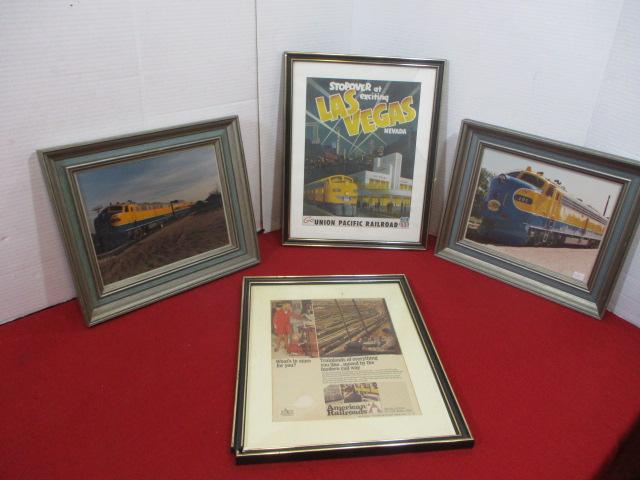 Mixed Railroad Framed Items-4