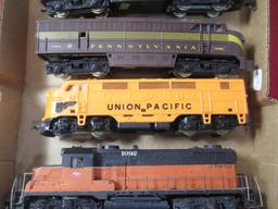 Mixed HO Scale Model Railroading Engines