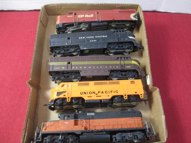 Mixed HO Scale Model Railroading Engines