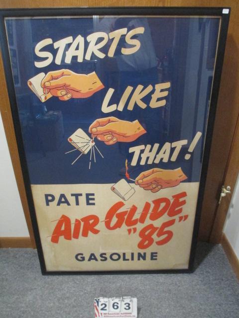 *SPECIAL ITEM-RARE Framed PATE Air Glide "85" Poster