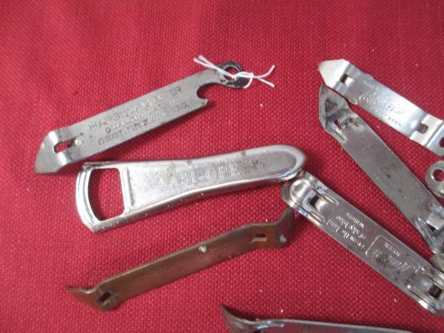 Mixed Bottle Opener/Church Key Advertising Lot