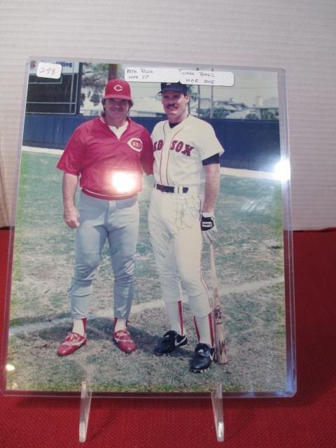 8"X10" Autographed Photo-Pete Rose/Wade Boggs