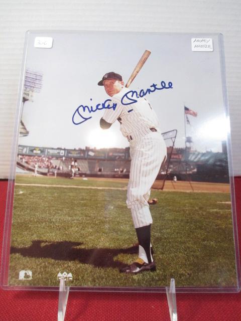 8"X10" Autographed Photo-Mickey Mantle