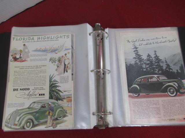 *Massive Binder of Early Automotive Advertising