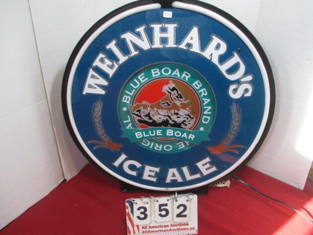 Weinhardt's Ice Ale Neon Spinner Sign