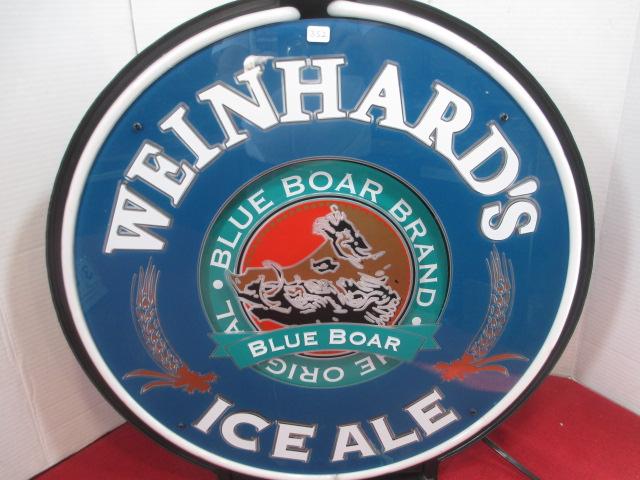 Weinhardt's Ice Ale Neon Spinner Sign