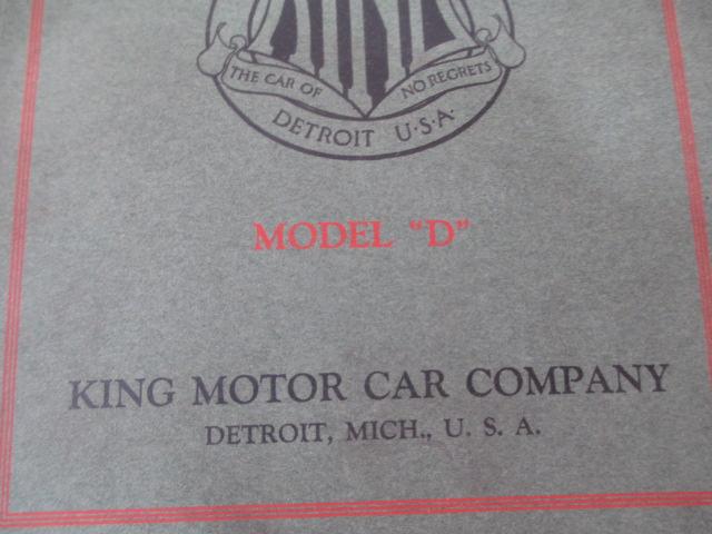 195 King Motor Car Catalog