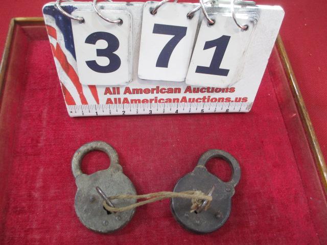 Pair of Vintage Locks w/ Keys