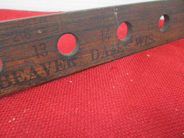 Anderson's Auto Supply Beaver Dam, WI Vintage Gauge Yard Stick