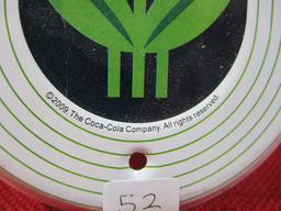 2009 Coca-Cola Tin Litho Advertising Thermometer