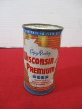 Wisconsin Premium Beer Flattop Advertising Can