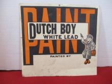 Dutch Boy Lead Paint Original Cardstock Advertising Sign