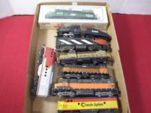 Mixed HO Scale Model Railroading Engines