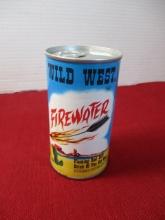 Wild West Firewater Advertising Flat Top Can