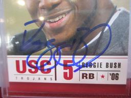 Ichiro and Reggie Bush Autographed Trading Cards